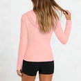 thumbnail image 4 of Qzwdhjm Hoodie Workout Jacket for Women Sun Protection Long Sleeve Tunics Zip Up Quick Dry Sun Shirts Athletic Gym Jackets, 4 of 7