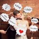 thumbnail image 3 of 1 Set Of Writable Diy Wedding Photo Booth Props: Black Card Set For Creative Wedding Reception - Event Photography Props, 3 of 3