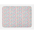 thumbnail image 1 of Tropical Bath Mat, Hand-drawn Pineapple Sketches on Dotted and Striped Backdrop, Plush Bathroom Decor Mat with Non Slip Backing, 29.5" X 17.5", Pink Coconut, by Ambesonne, 1 of 2