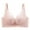 Pink, variant on Women's Full Coverage Wireless Lace Bra Comfortable Breathable Support Large Bust Reduction Adjustable Side Spillage Control