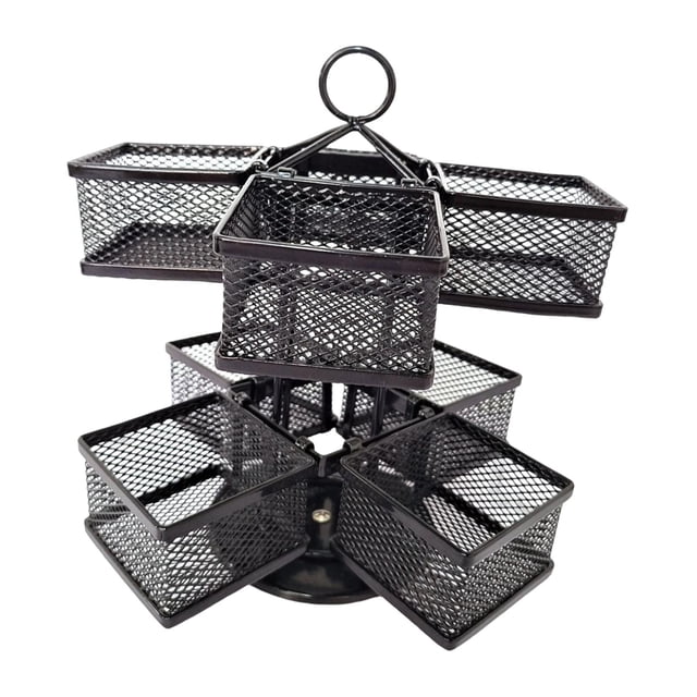 Organizador de té Sunnimix almacenamiento 9 Secciones Vitrina para Condimentos café Porta café giratorio