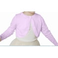 thumbnail image 2 of talentlend Girls Knit Cardigan Sweater Kids Open Front Long Sleeve Dress Cover up Cropped Tops Sweaters Outerwear, 2 of 7