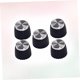 thumbnail image 5 of BESTYASH 5Ud Perillas Para Guitarra Y Bajo Pedal De Plástico Negro Resistentes, 5 of 8