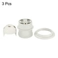 thumbnail image 4 of Unique Bargains E26/E27 Screw Thread 24mm Light Socket Retro LED Bulb Lamp Holder White 3 Pack, 4 of 5