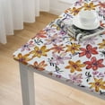 thumbnail image 5 of BANET  Autumn Theme Square Tablecloth,Stain Wrinkle Resistant Reusable Washable Print Square Table Clothes,for Family Kitchen Gatherings Dining Dinner Decor(Mustard Orange Rust) white, 5 of 8