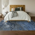 thumbnail image 6 of Addison Rugs Mayfield Washable Transitional Abstract Blue Rectangle Rug, 3' x 5', 6 of 6