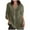 Army Green, variant on Womens V Neck Shirt Roll Up Long Sleeve Shirts Loose Fit Button Decor Pullover Tops Breathable Gauze Blouses