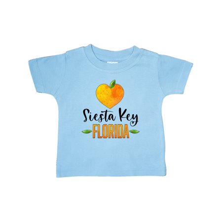 

Inktastic Siesta Key Florida Orange in Heart Gift Baby Boy or Baby Girl T-Shirt