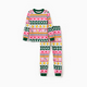 thumbnail image 1 of PatPat Pijamas de bambú para niñas pequeñas y niños (2 piezas, ajustadas) con estampado infantil, 1 of 2