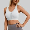 thumbnail image 2 of Brasier Sujetador Deportivo con Cremallera Frontal para Mujer, para Entrenamiento de Yoga, Cómodo, sin Costuras y con Soporte para Uso Diario. Mediana, 2 of 6