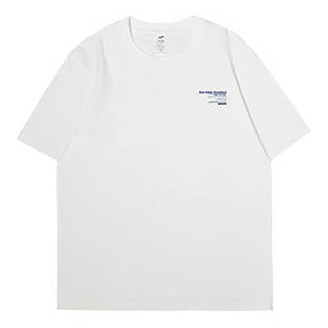 VBARHMQRT Chandail à Épaules Dénudées Homme Décontracté Doux et Confortable Petit T-Shirt en Coton Imprimé avec Col Rond et Manches Courtes Blanc
