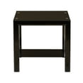 thumbnail image 3 of Powell Black Glass and Metal Indoor End Table with Shelf, 22" Tall, Black/Chrome, 3 of 10