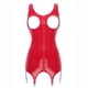 thumbnail image 3 of Vestidos sexis de látex de charol con copa abierta, vestido ceñido al cuerpo con aspecto húmedo y anillo redondo con cremallera en la espalda, minivestido de baile en barra para discoteca, 3 of 5