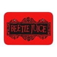thumbnail image 3 of Felpudo antideslizante de película, alfombra de bienvenida personalizada, nunca confies en el suelo de la puerta de la sala de estar, baño, cocina, Tim Burton beetlejugos, 3 of 5