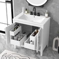thumbnail image 2 of Royard Oaktree 30" Bathroom Vanity and Sink Combo, Wood Bathroom Storage Cabinet w/Doors & Drawers, 2 of 7
