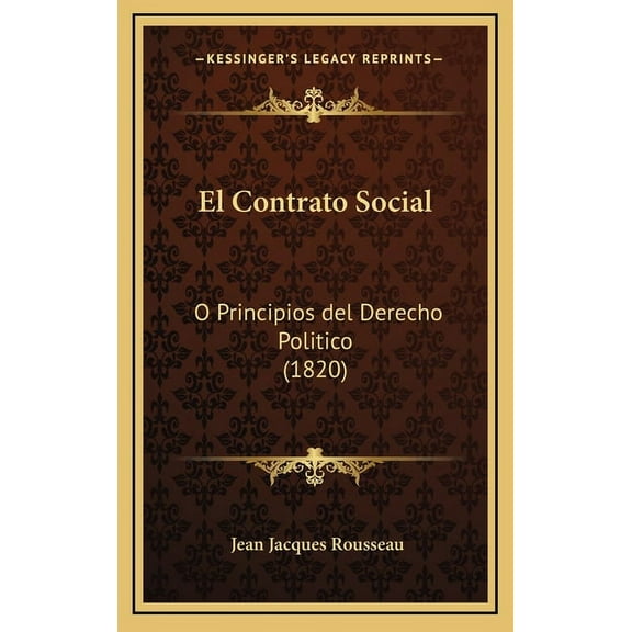 El Contrato Social (Hardcover)