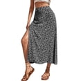 thumbnail image 4 of Qarigey larga dividida Estética Vacaciones Moda Primavera Verano Ropa Club Banquete Disfraces Accesorios Negro XXL Type2 NO2, 4 of 6
