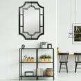 thumbnail image 7 of Creative Co-Op Vintage Metal Framed Wall Mirror, Black, 7 of 7