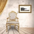 thumbnail image 3 of Villa, Mlli 18x11 Gold Ornate Wood Framed with Double Matting Museum Art Print Titled - Black And White Beach, 3 of 4