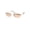 Gold Brown Mirror, variant on Mens Half Metal Rim Dad Shade Small Rectangle Sunglasses Black Smoke