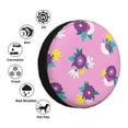 thumbnail image 5 of XMXY Watercolor Branch\r\nLeaf Pattern Spare Tire Cover, Universal Waterproof Cover for Jeep RV Tire Wheel Protection, 14 inch, 5 of 8