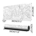 thumbnail image 3 of Mouse Pad With Large Heat Map Abstract Lines Fluid Ripple Design Anti Slip Pad For Keyboard And Mouse 31.5 X 11.8 X 0.08 Inches, 3 of 7