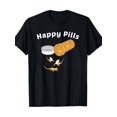 thumbnail image 1 of T-shirt Homme "Happy Pills" Graphique Drôle Dragon Barbu et Design Gecko, 1 of 5