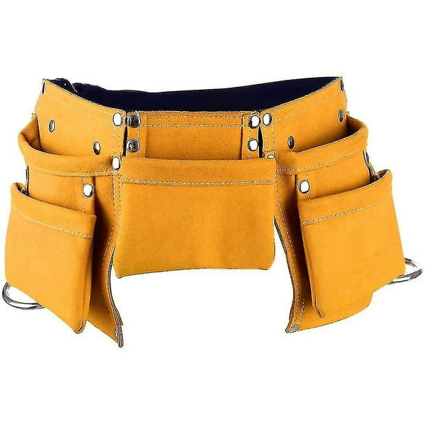 Lot De 2 Sachets Porte-outils En Cuir – Ceintures De Travail – Marron – Occasion