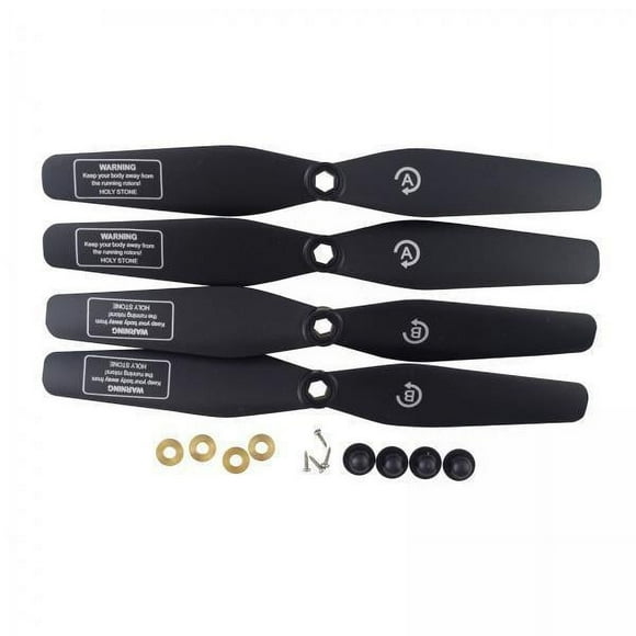 Bunblic Hélices de Drone 5x4x pour SJRC S20W S30W T18 H301S T25 HS110D Drone Noir 5 Pièces
