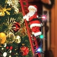 thumbnail image 2 of Mr. Christmas Super Climbing Santa Holiday Decor, Red, 2 of 6