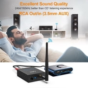 1Mii RT5066 Wireless Audio Transmitter Receiver for Music, 24GHz, 2 Channel Stereo Receiver