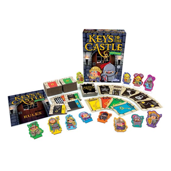 Outset Médias Clés du Château (Nouveau Design) Jeu de Tuiles, 2 à 4 Joueurs, 8 Ans et Plus