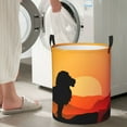 thumbnail image 5 of LNWH Laundry Basket, Sunset Lion King Pattern Foldable Laundry Hamper With Handles Waterproof, Medium Size, 5 of 8