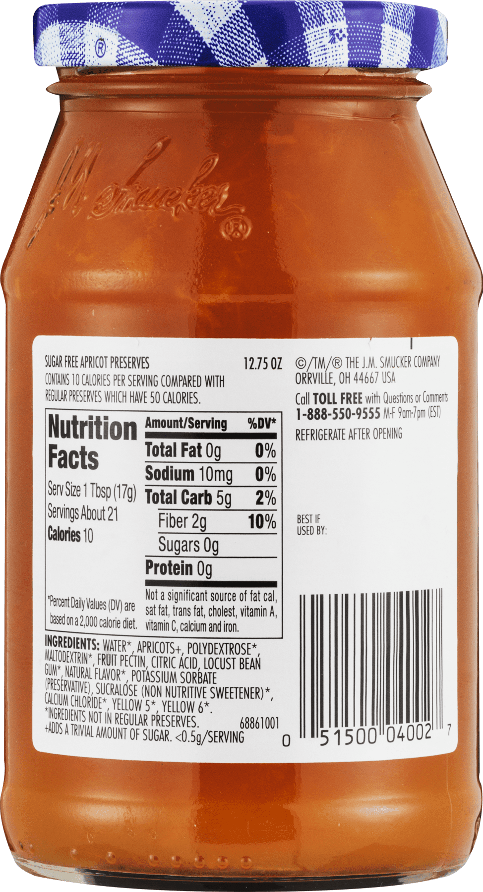 Smuckers Sugar Free Jam Nutrition Facts Bios Pics