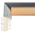 thumbnail image 2 of Craig Frames Alloy, 12x18 inch Picture Frame, Gunmetal, 2 of 5