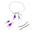 thumbnail image 4 of Unique Bargains 1 Pc Adjustable Waist Belt Feather Fringe Waist Cord Purple, 4 of 5