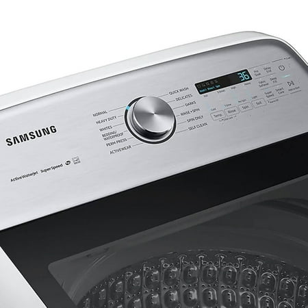 Samsung - 5.0 Cu. Ft. High-Efficiency Top Load Washer with Super Speed - White