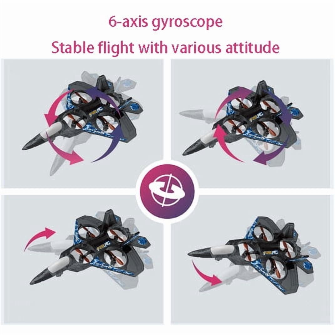 F-22 Fighter Jet Stunt RC Toy – 4-Channel Remote Control Aircraft with LED Lights, Auto Flip, One-Key Takeoff/Landing – Crash-Resistant EPP Foam – Perfect for Beginners & Teens 14+