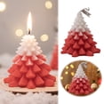 thumbnail image 1 of Hml Décorations de Noël Bougies de Noël des Fêtes Feuilles Rouges Arbres de Noël Réchauffent les Familles Ou les Collègues et Ils Profitent d'Une Atmosphère Confortable et d'Un Parfum Agréable, 1 of 1