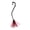 💎 Red, variant on WWC Halloween Witch Broom, Mesh Witch Broomstick Prop with Black Bow, Halloween Decorations for Party and Cosplay Costume