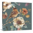 thumbnail image 1 of Global Gallery's 'Spiced Nature XVI Teal' By Lisa Audit Stretched Canvas Wall Art, 1 of 4