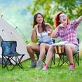 thumbnail image 6 of 600D Oxford Camping Chair Portable Foldable Chair Supports 220 lbs for Picnic, Fishing, Backpacking Fantasy Luminous Flowers, 6 of 8