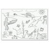 Color Your Own Learning Walls Oceans Wall Mural 48" x 72"