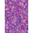 thumbnail image 1 of Ahgly Company Machine Washable Indoor Rectangle Transitional Dark Violet Purple Area Rugs, 2' x 4', 1 of 7