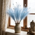 thumbnail image 5 of Yhmxh Pampas Grass Decor 28 Inch Faux Pampas Grass Artificial Dried Flowers Small Vase Filler Pompas Grass, Artificial Fluffy Pampas Grass Decor for Home Room Birthday Bathroom Party Wall 1Pcs, 5 of 6