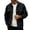 Black, variant on Mens Long Sleeve Jacket Casual for Men Polyester Lapel Multi-Pocket Workwear Blouse Solid Color