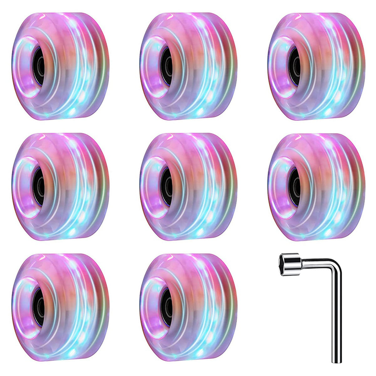 Air Waves Quad Roller Skate Wheels Various Colours Wheels pack of 8 