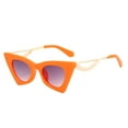 thumbnail image 2 of Gafas de sol ojo de gato Salvador vintage lentes tintados naranja, 2 of 7