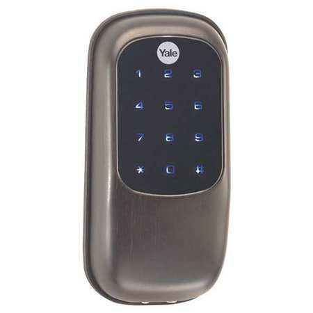 UPC 081023840552 product image for YALE REAL LIVING YRD246NR10BP Electronic Keyless Deadbolt,Bronze | upcitemdb.com