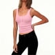 thumbnail image 3 of LLYWEY Camisetas sin Mangas para Mujer - Top Corto Acanalado de Cuello Redondo sin Mangas con Botones, Casual, Color Sólido, Slim Fit, Corto, Camisetas de Verano, 3 of 9